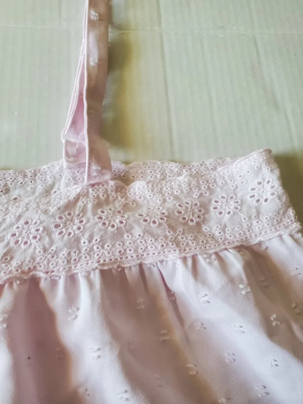 Laura Ashley Y2K Front Button Lace Eyelet Cami Top XL - Picture 8 of 15